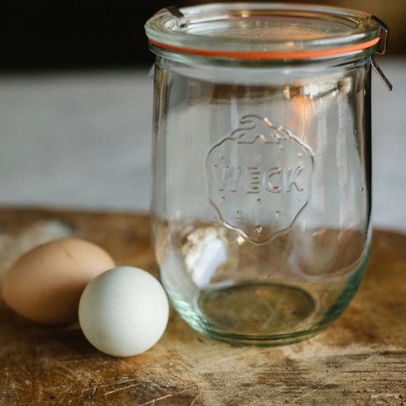 weck Other - WECK Tulip Jars - Set of 3 - Clear Glass